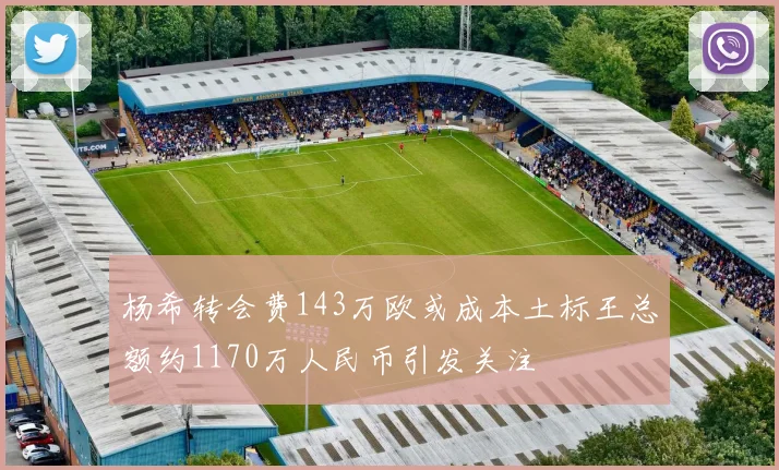 杨希转会费143万欧或成本土标王总额约1170万人民币引发关注